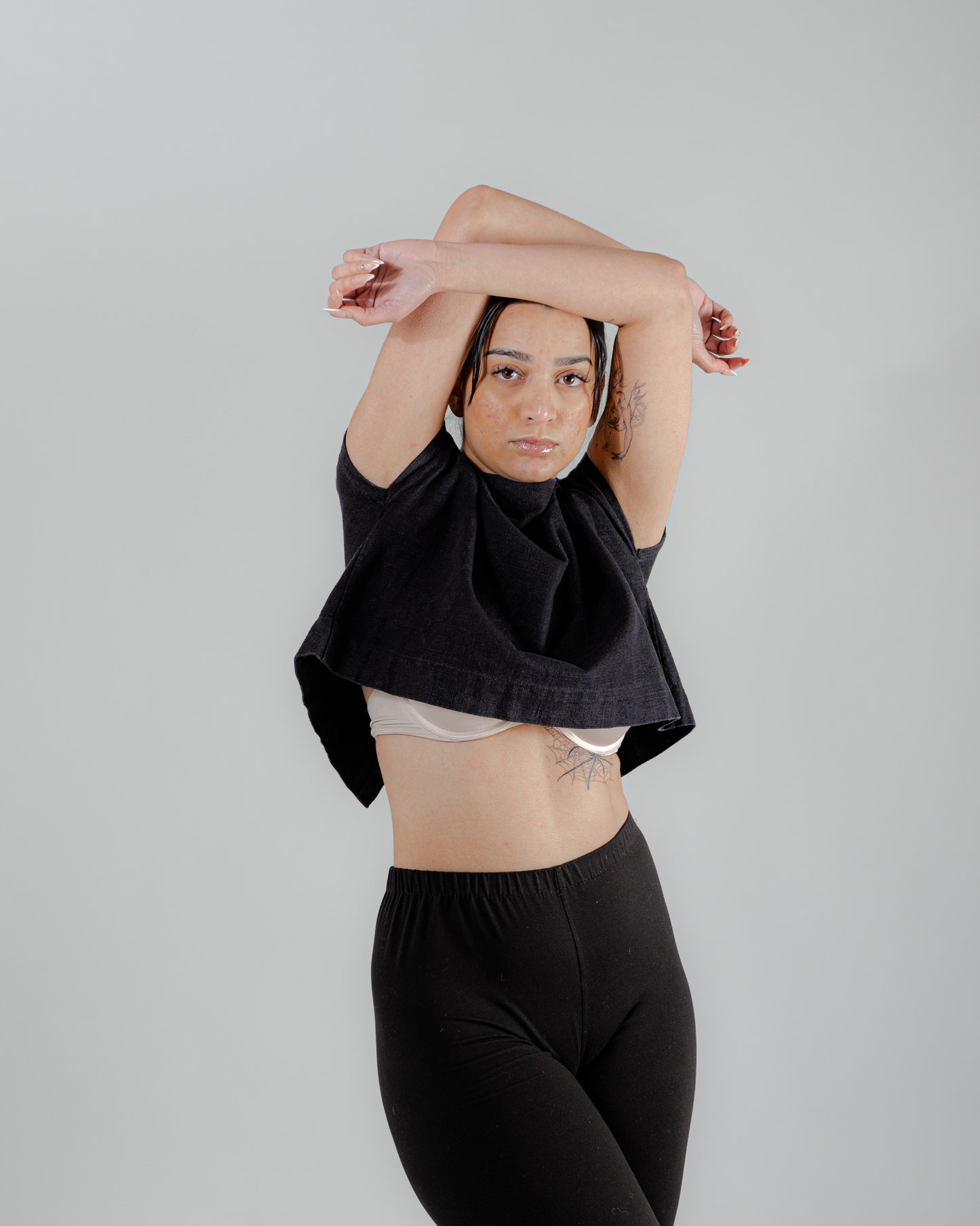 Haut Tallista en lin noir