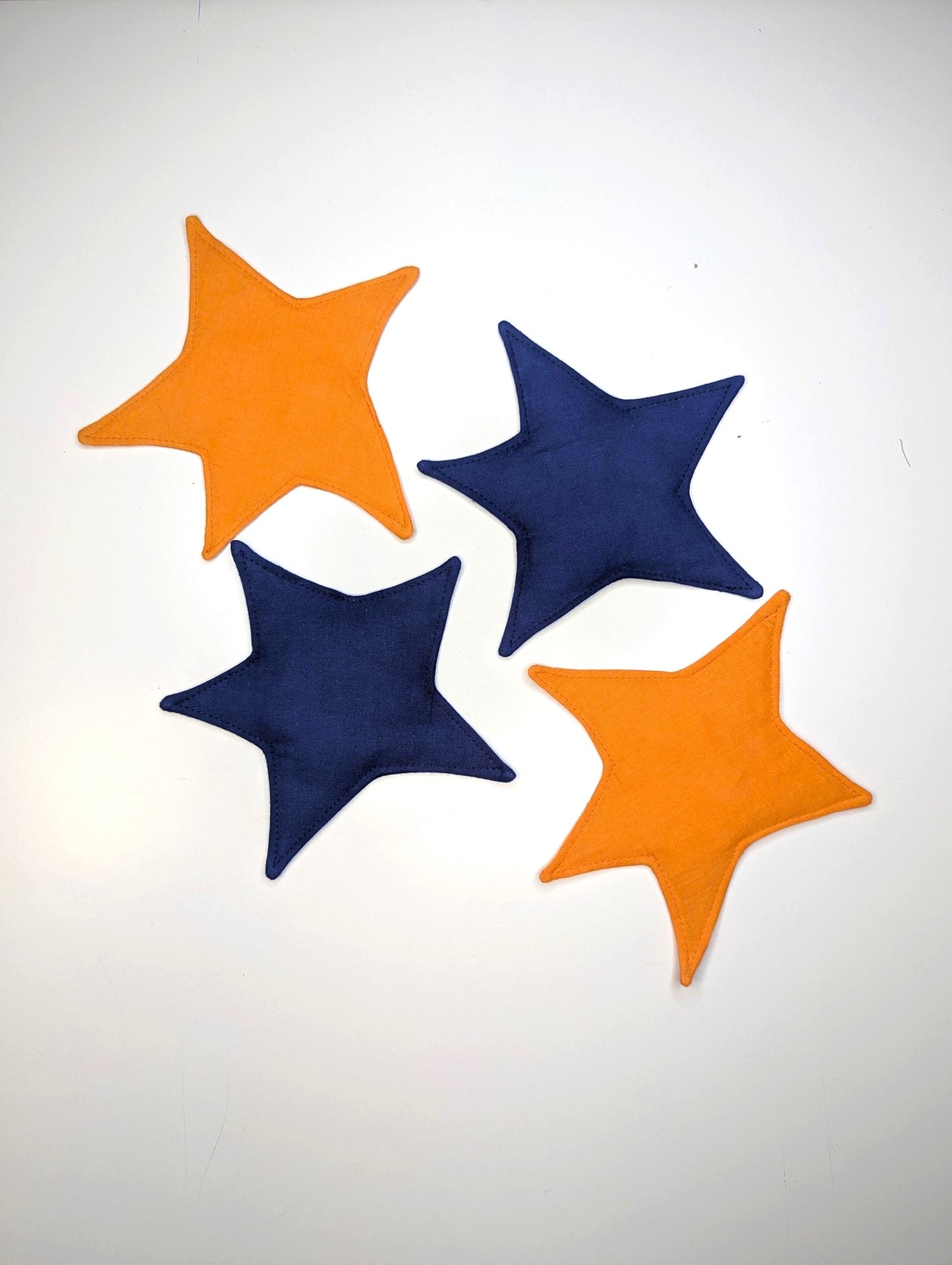 Kiki Coasters in Orange and Blue