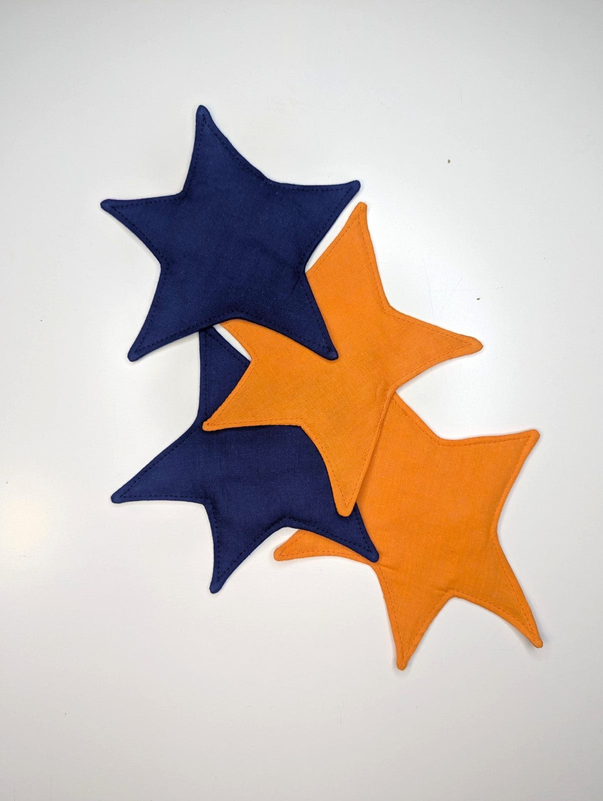 Kiki Coasters in Orange and Blue