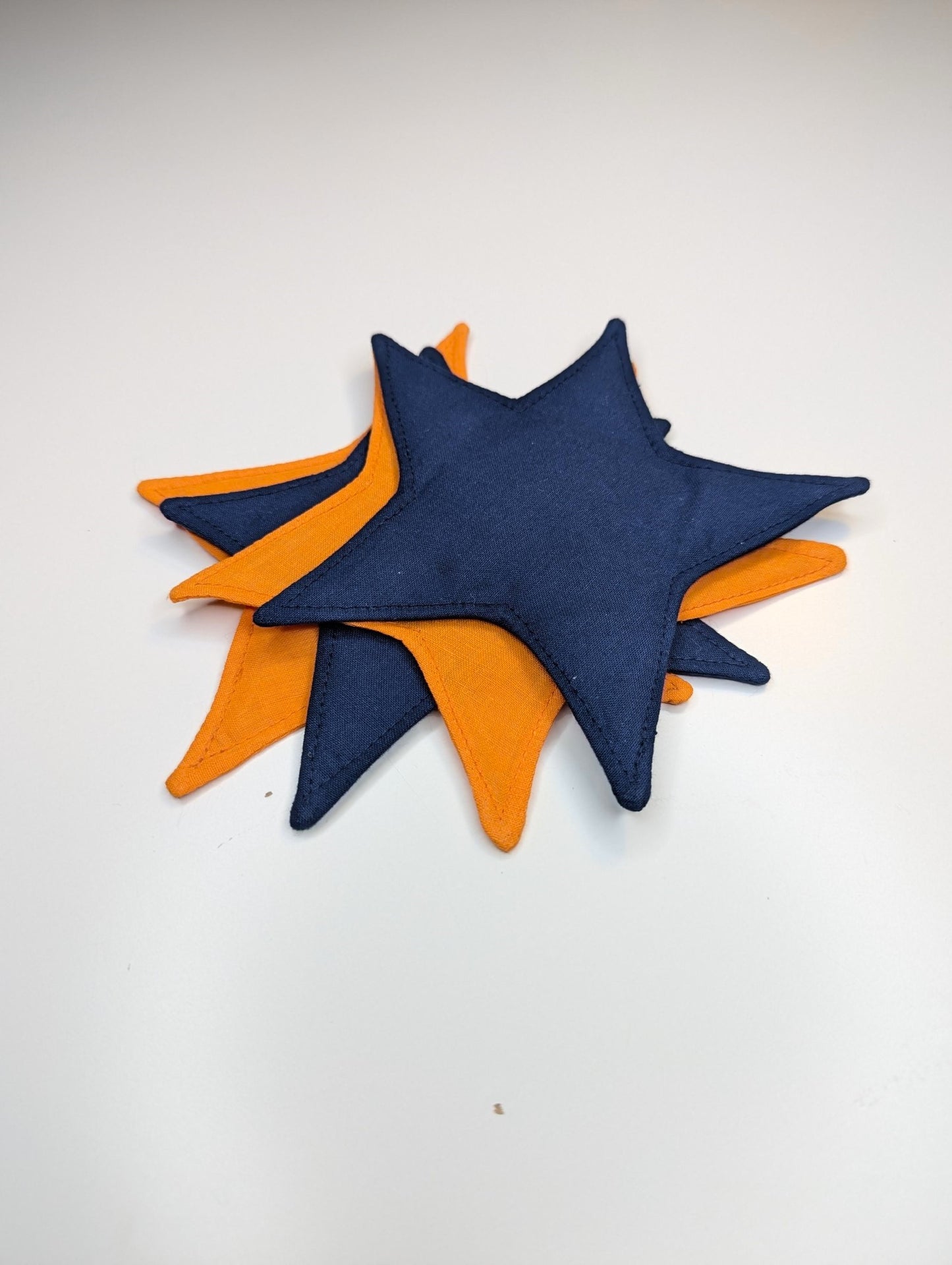 Kiki Coasters in Orange and Blue