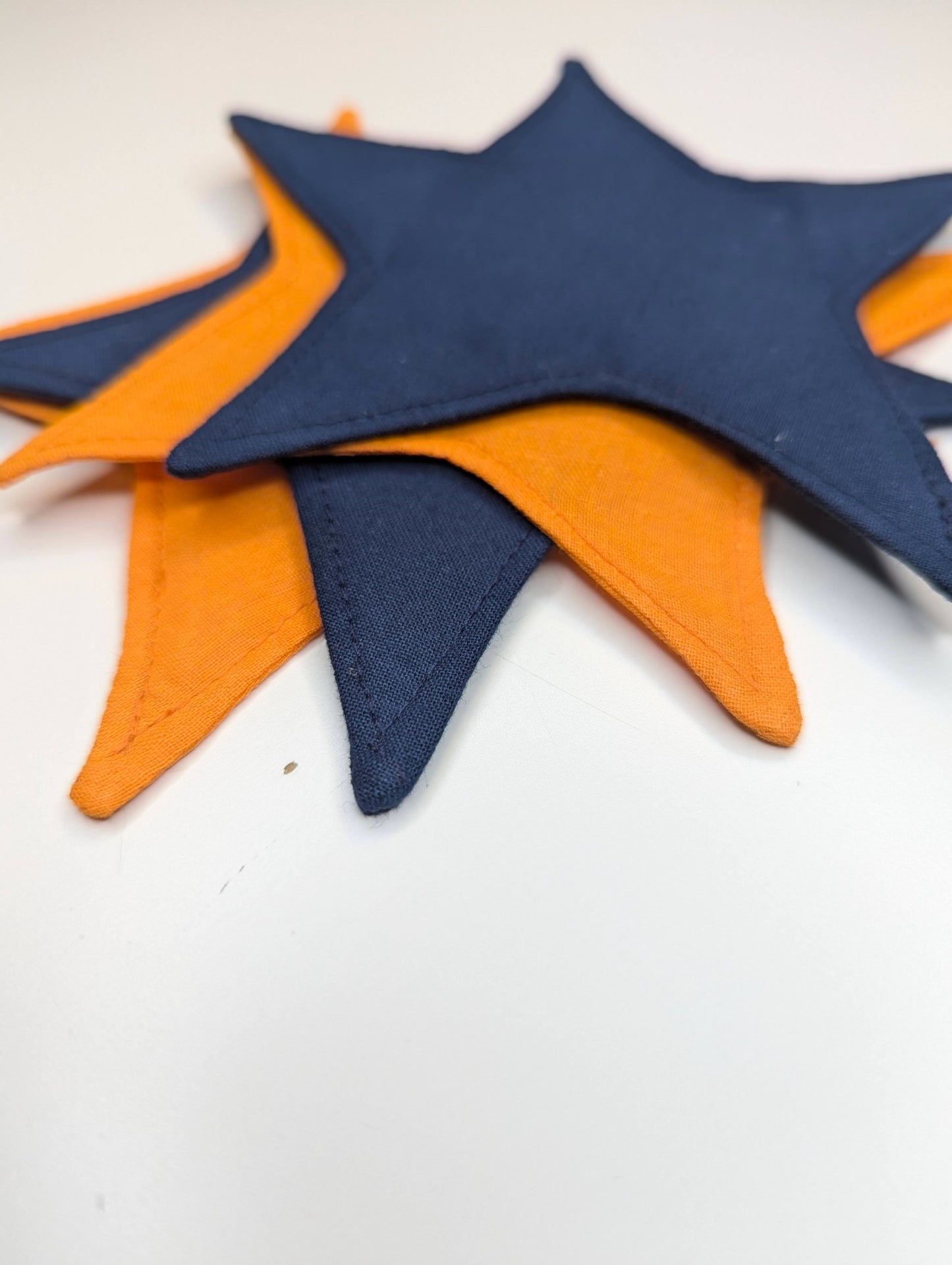 Kiki Coasters in Orange and Blue