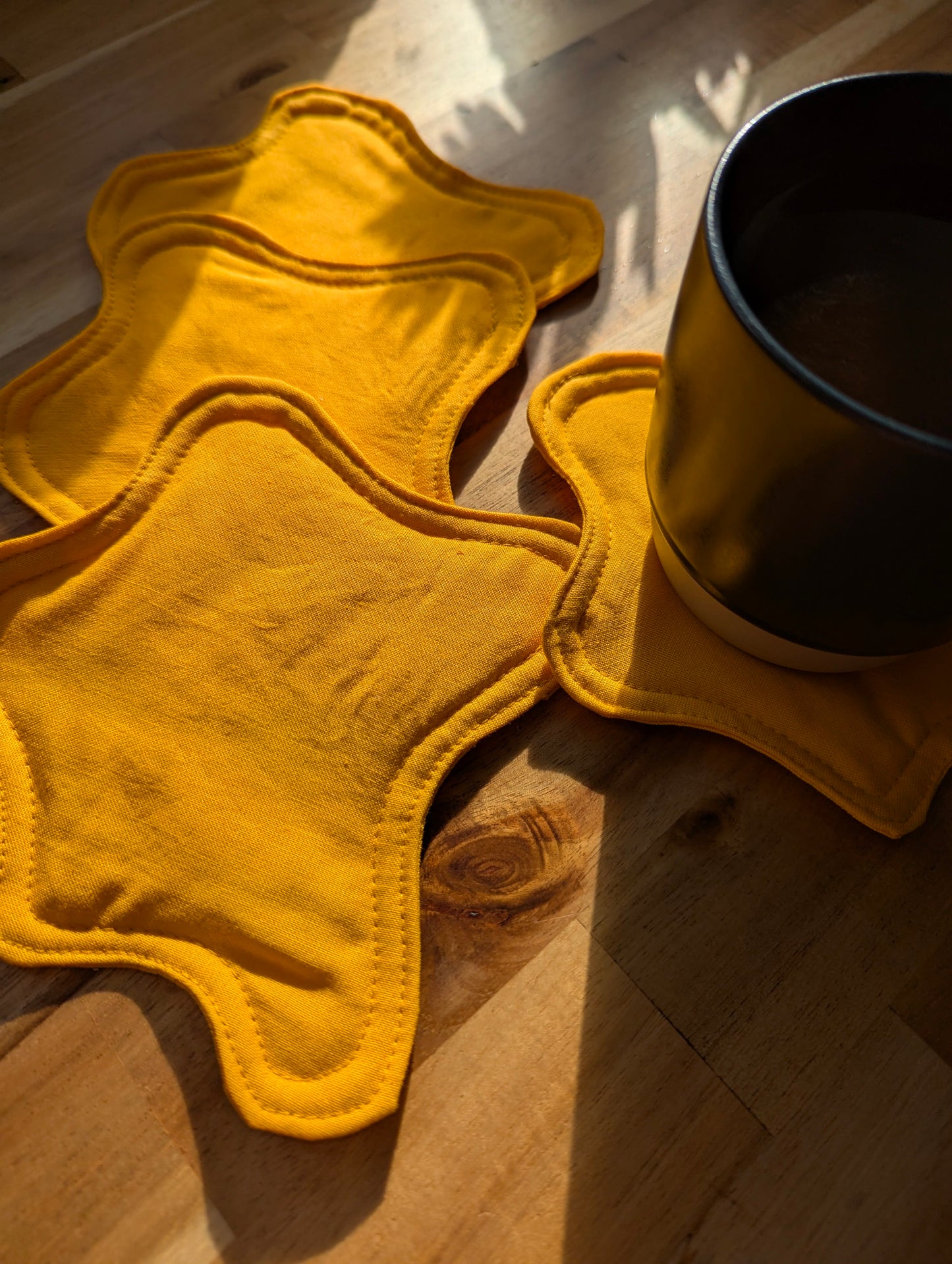 Bouba Coasters in Yellow