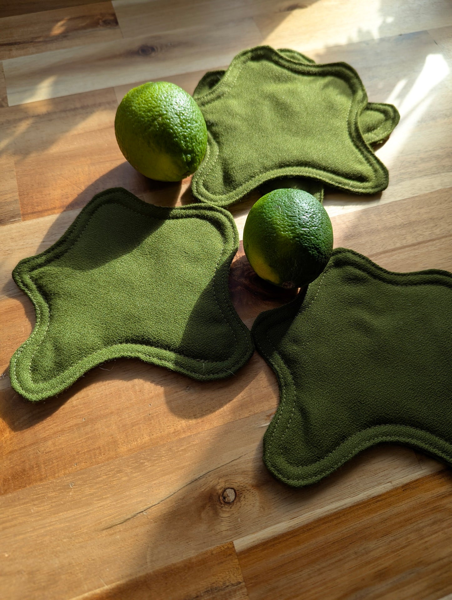 Bouba Coasters in Green