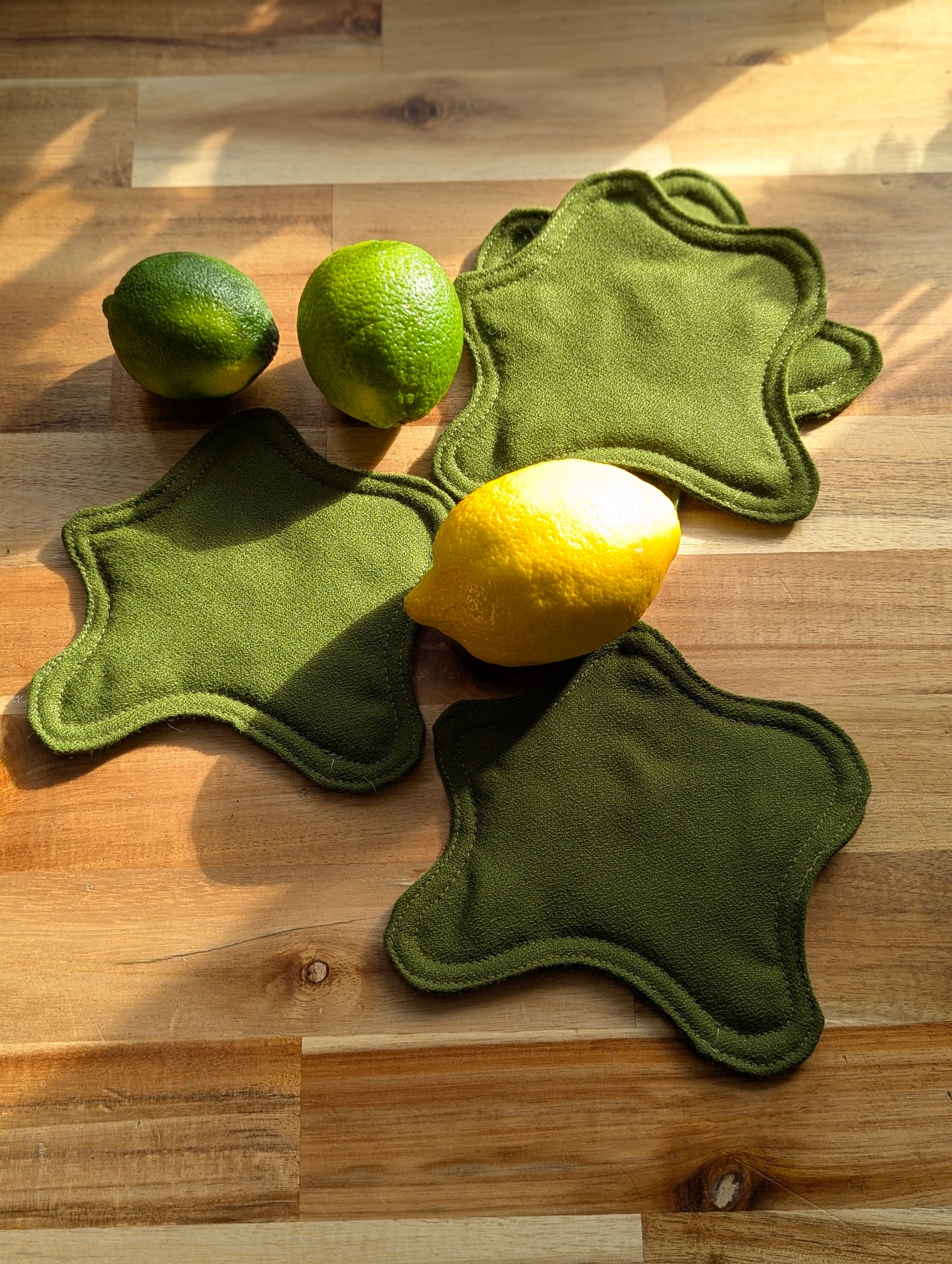 Bouba Coasters in Green