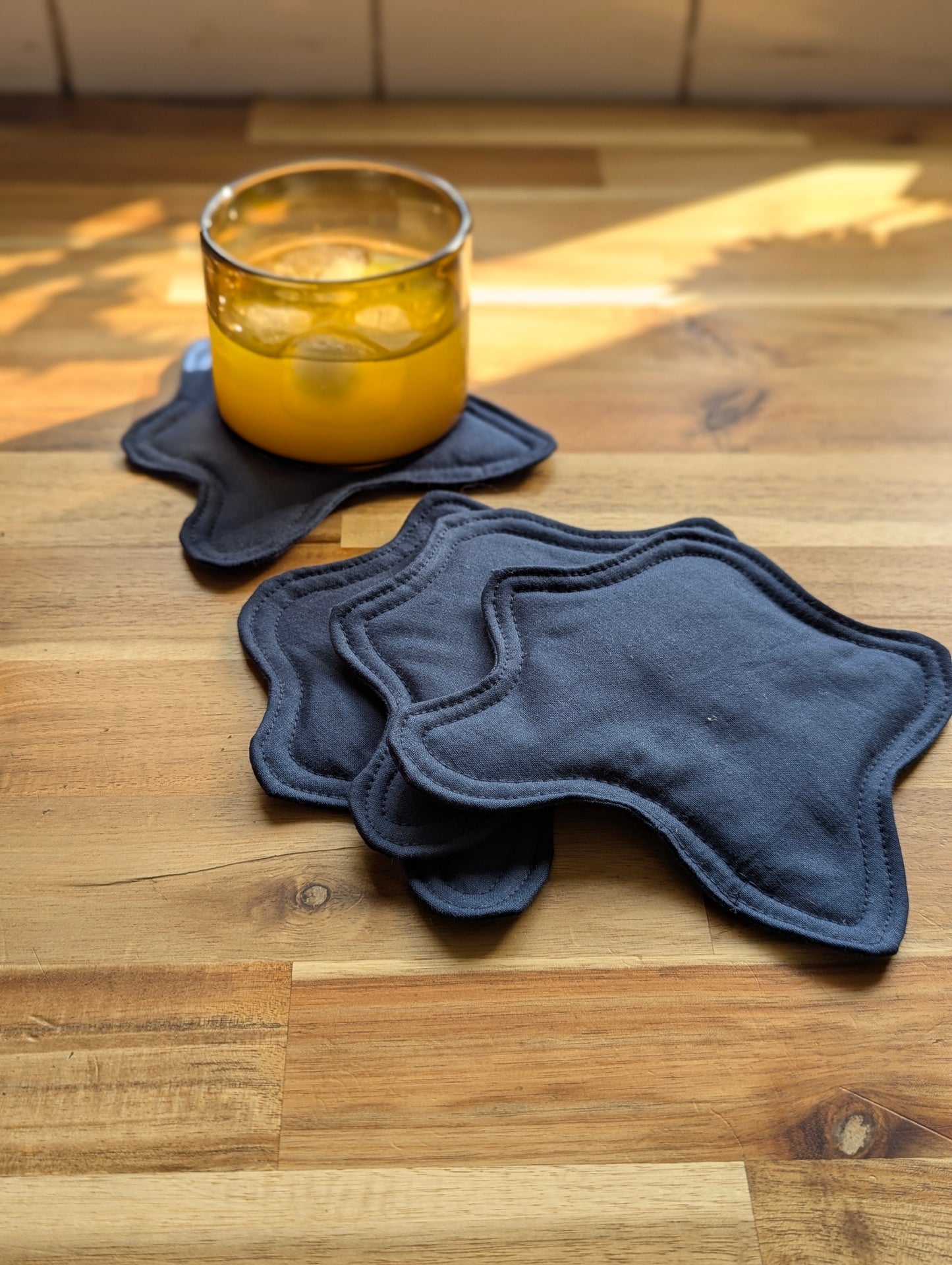 Bouba Coasters in Navy Blue