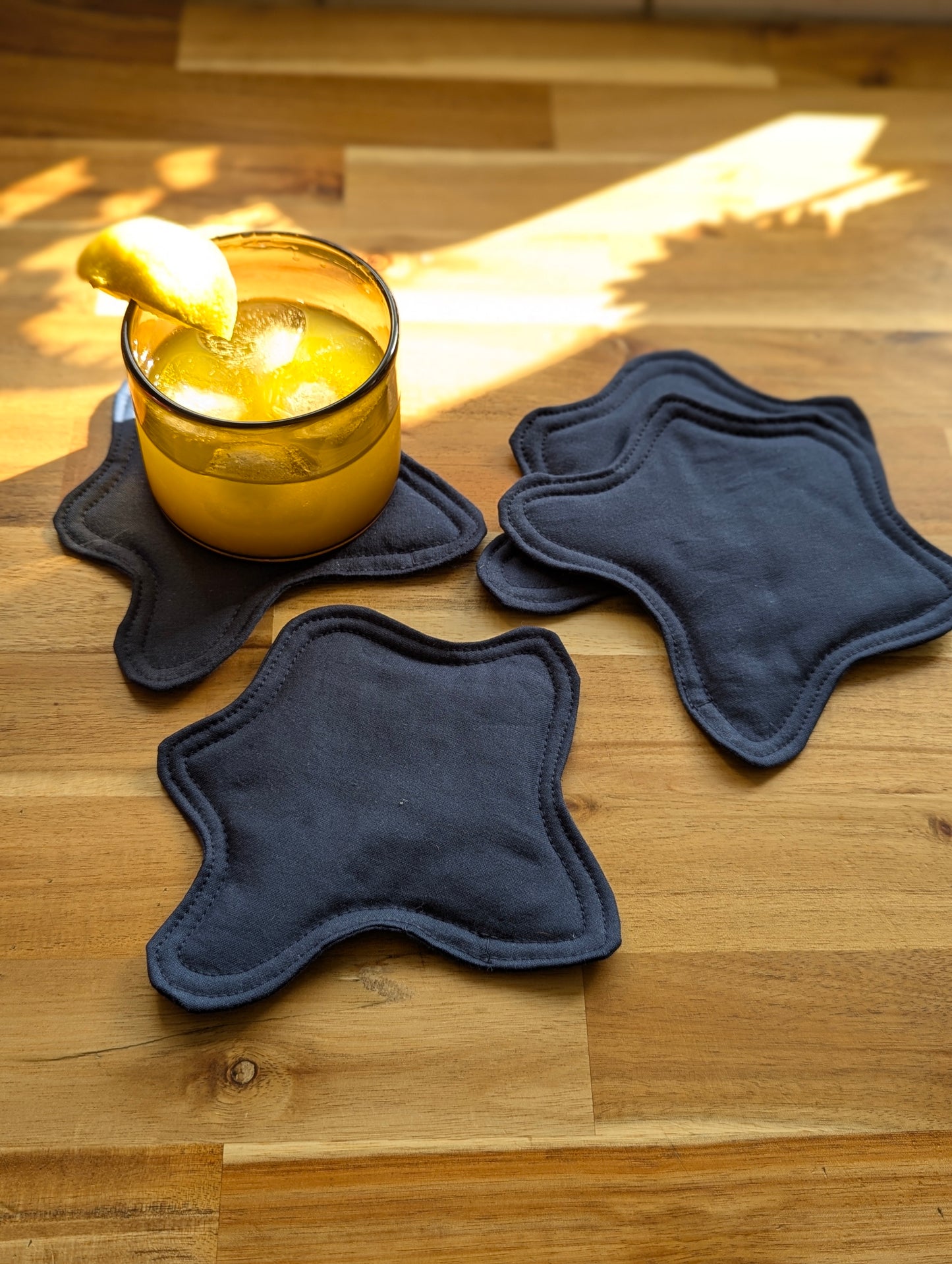 Bouba Coasters in Navy Blue