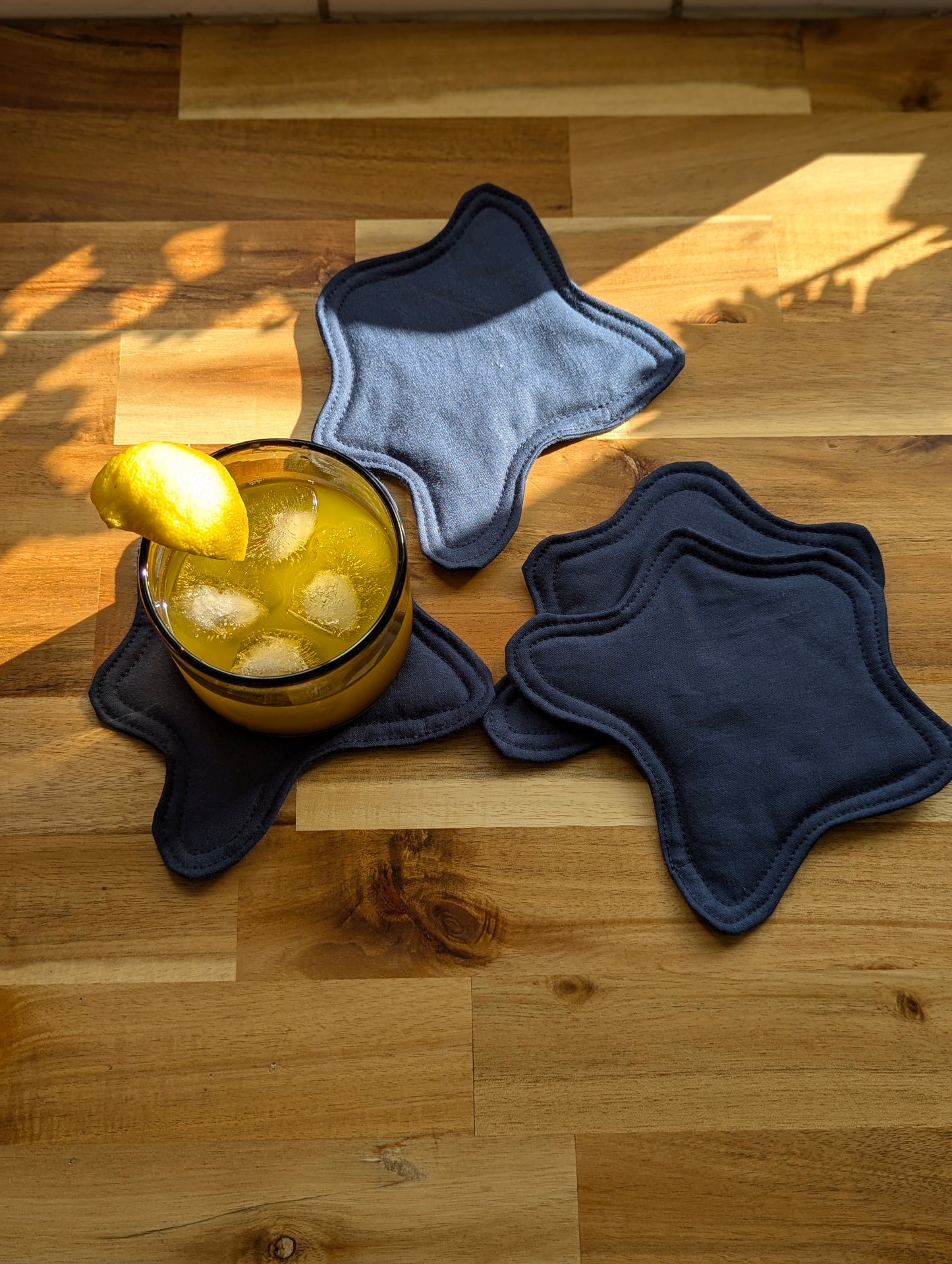 Bouba Coasters in Navy Blue