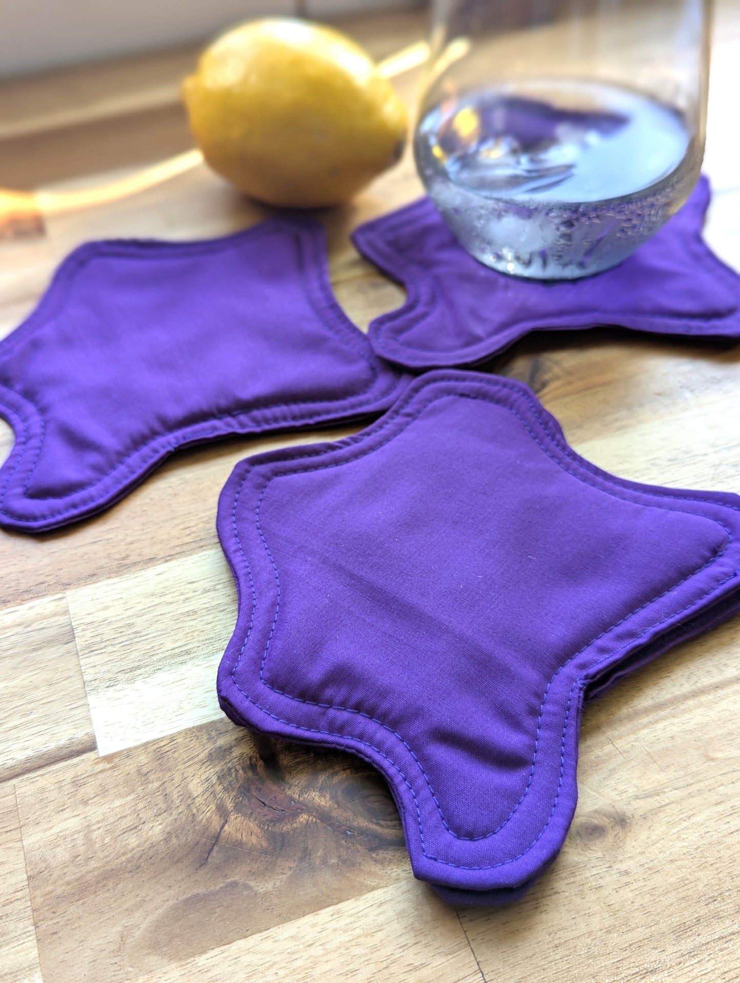 Bouba Coasters in Purple