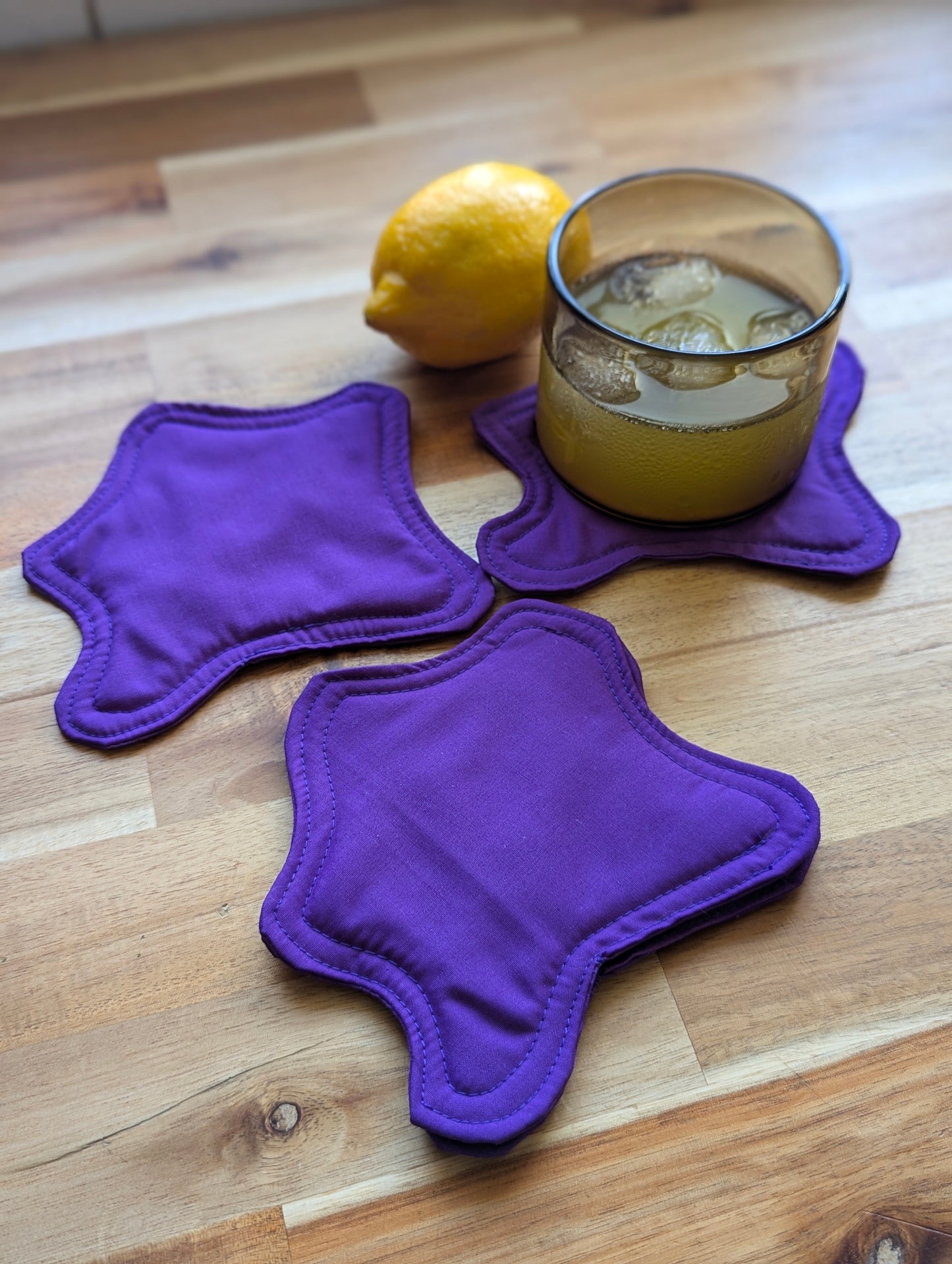 Bouba Coasters in Purple