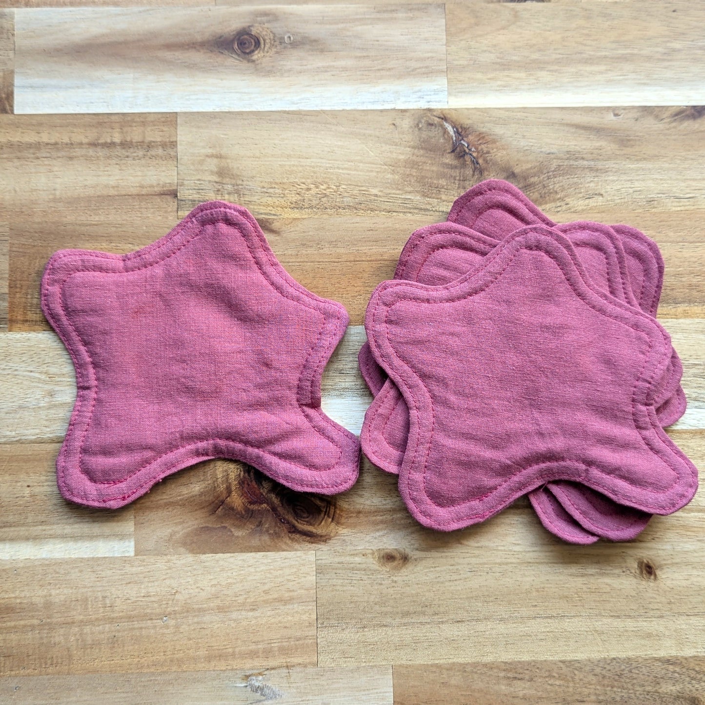 Bouba Coasters in Pink Terracotta