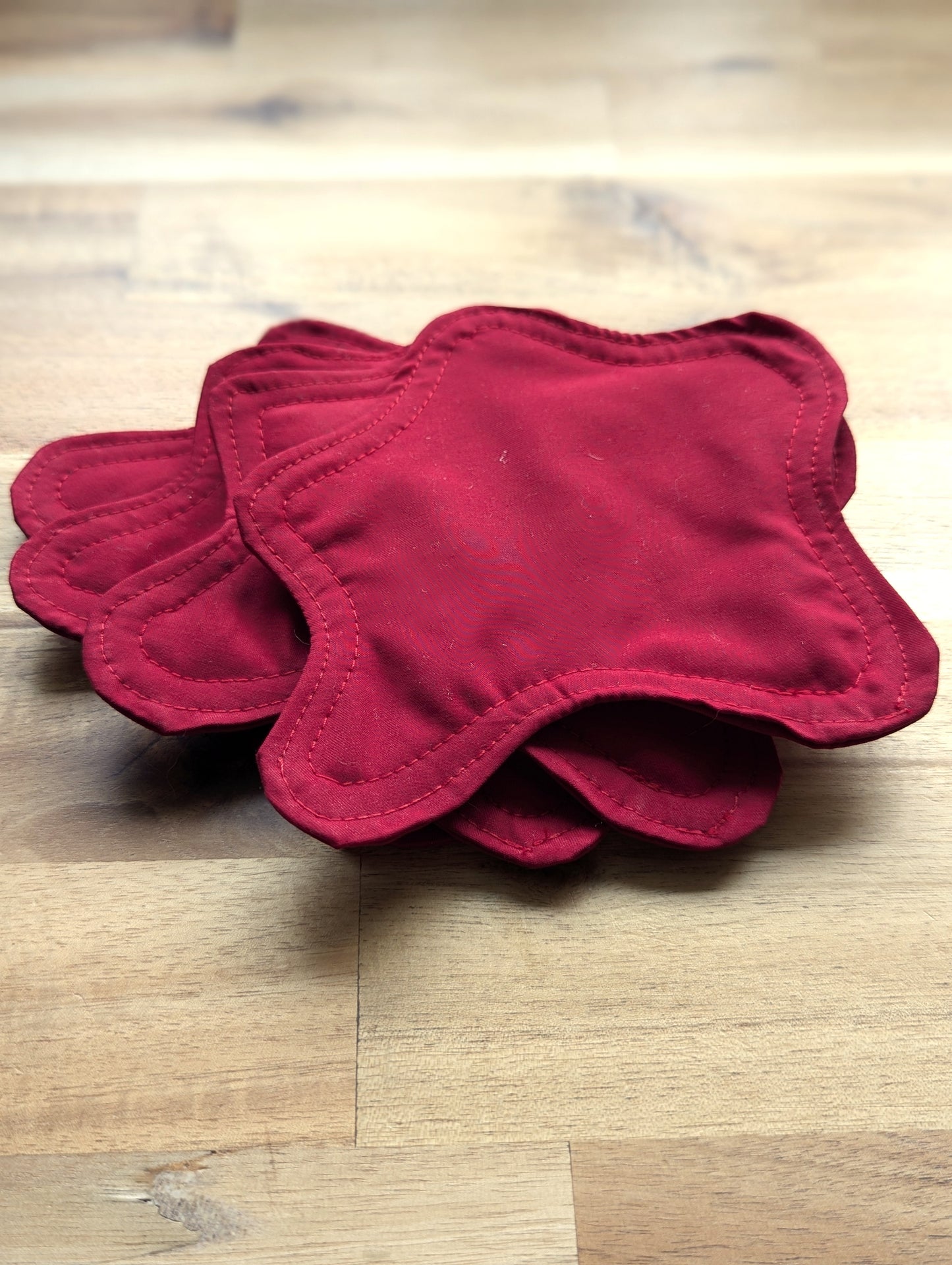 Bouba Coasters in Red