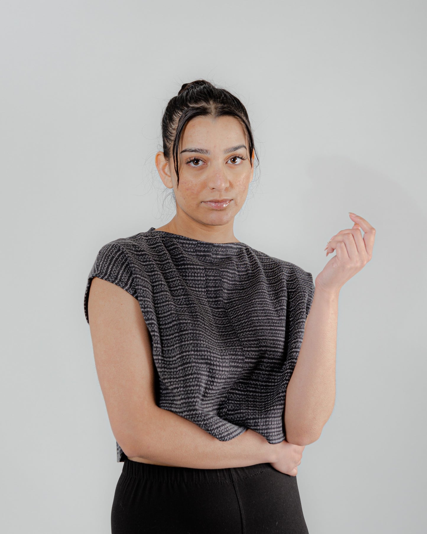 Tallista Top in Mexican Rebozo Cotton