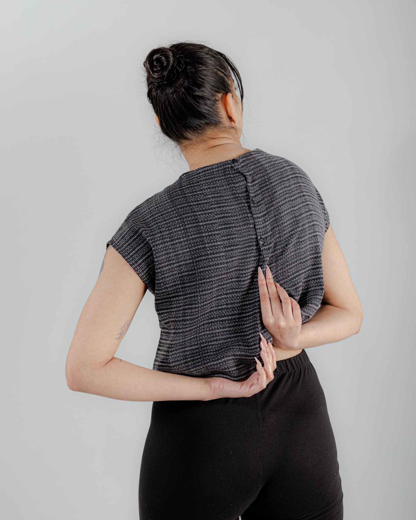 Tallista Top in Mexican Rebozo Cotton